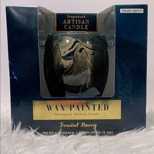 ALAURA Candle Wax Painted Frosted Berry Artisan Candle